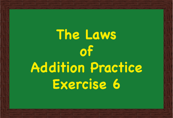 Icon for The Laws of Addition Practice